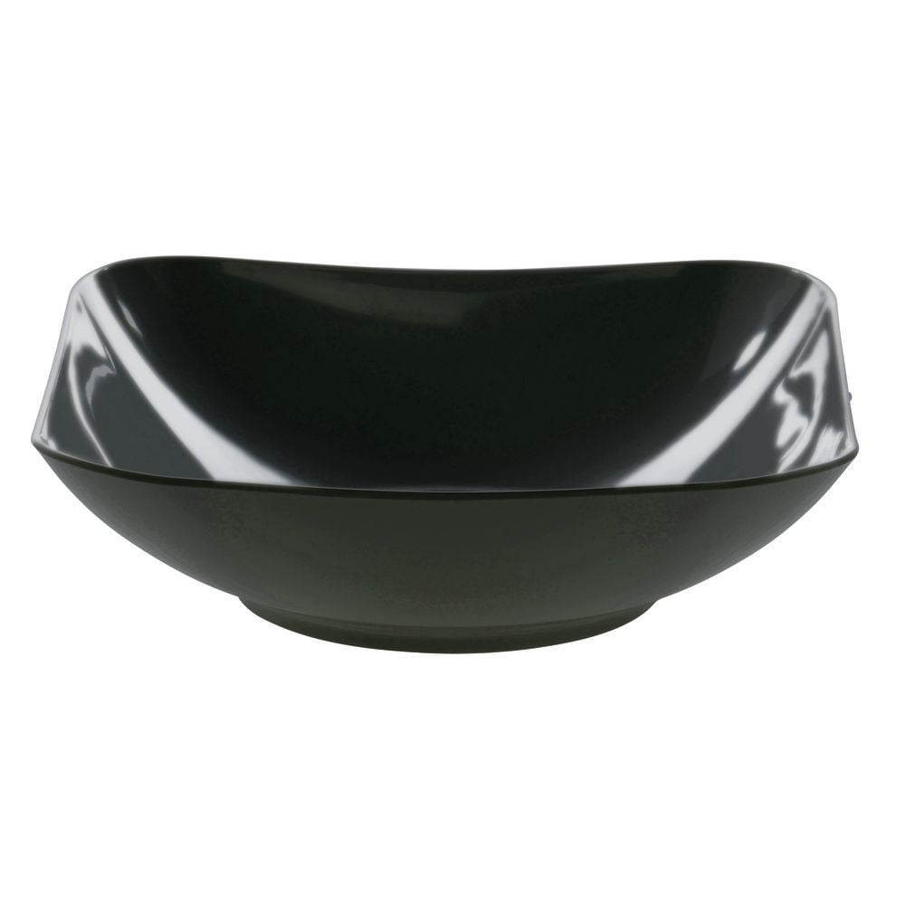 Serving Bowl Black Melamine Plastic Dishwasher Safe 12" Square