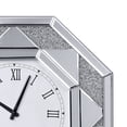 thumbnail image 4 of Wood and Mirror Wall Clock with Octagonal Silhouette, Clear, 4 of 5