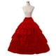 thumbnail image 3 of Crinolina de aro nupcial de poliéster, accesorios de boda Vestido de fiesta Enaguas Enagua de aro de cintura elástica para fiesta de graduación Rojo 4 Aros Sunnimix Enaguas Crinolina, 3 of 4