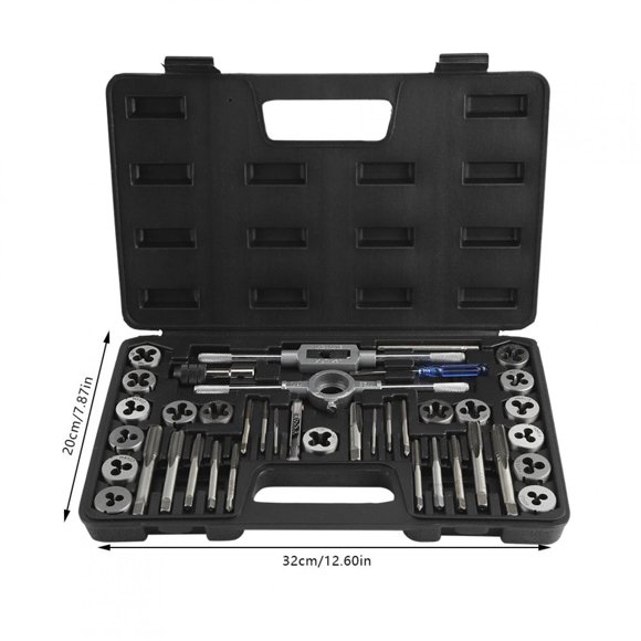 Juego de Roscas y Troqueles Ecomeon 40 Piezas M3-M12