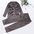 thumbnail image 6 of NMMUED Christmas Family Pajamas Matching Sets Christmas Vacation Pajamas Fall Pajamas Cute Christmas Pjs Satin Pajamas Christmas Pajamas for Family Long Sleeve Pajamas Gray XXL, 6 of 7