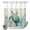 Beige, variant on No Hook Shower Curtain, Teal Sea Turtle Shower Curtains for Bathroom with See Through Top Window, Summer Coastal Coral Ocean Waterproof & Washable Bath Curtain Stand Up Stall 36"x72"