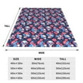 thumbnail image 3 of Sikiie Skull flower blue Ultra-Soft Micro flannel Blanket Luxury All Seasons Warm Blanket for Bedding Sofa and Travel (4 sizes)-80"x60", 3 of 7