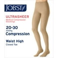 thumbnail image 2 of Jobst Ultrasheer 20-30 Closed Toe Compression Pantyhose Natural Medium, 2 of 12