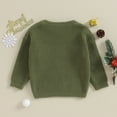 thumbnail image 7 of Toddler Baby Girl Boy Christmas Sweaters Knit Long Sleeve Crewneck Warm Pullover Sweatshirt Tops Cute Fall Winter Clothes, 7 of 7