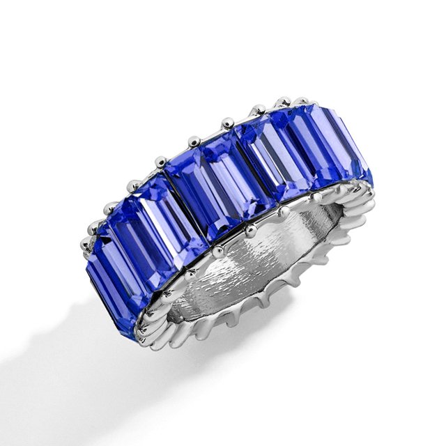 Nuevos anillos de lujo de Zirconia cúbica para mujer, anillos de dedo chapados en cobre rojo y azul a la moda, declaración de circón, venta al por mayor, joyería a granel Tan Jianjun unisex