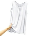 thumbnail image 4 of Aboser Women's Sleeveless Tank Tops Plus Size Undershirt Supersoft Modal Basic T Shirt Casual Solid Camisoles Loose Fit Summer Tee Shirts, 4 of 9
