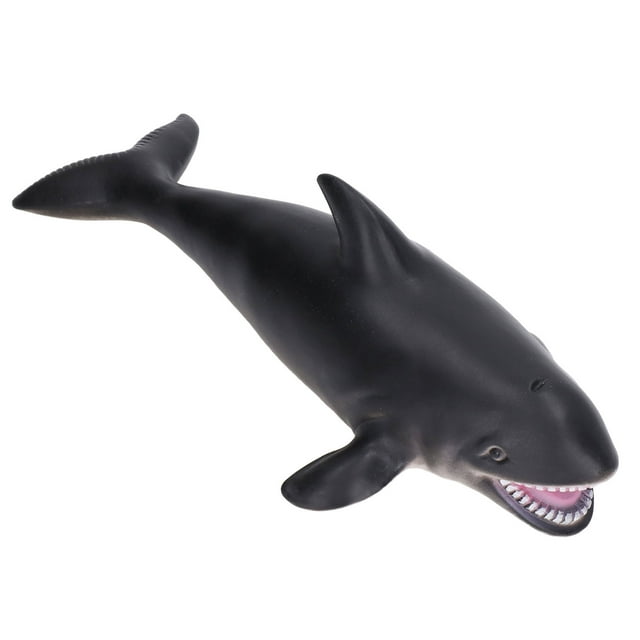 Estatuilla de animal marino, estatuilla de animal marino, modelo de animal marino negro, juguete de ballena, estándares líderes en la industria