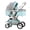 Blue B, variant on 2 in 1 Baby Strollers For Infant And Toddler, High Landscape Shock-absorbing Carriage Baby Stroller For Newborn, Two-way Pram Trolley Baby Pushchair Ideal For 0-36 Months