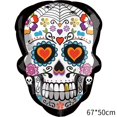 thumbnail image 1 of Nuevo Globo De Halloween Decoración De Calavera Alienígena Festival Fantasma Tema Fiesta Arreglo Película De Aluminio Juguete Infantil Dibujos Animados, 1 of 4