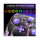 thumbnail image 3 of Control Para Switch Pro, Mando Bluetooth  negro llamas Belug Rosa Morado, 3 of 4