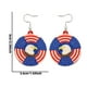 thumbnail image 3 of Independence Day Theme Party Earrings Holiday Party Dress Up Ambiance Jewelry Pentagram Bow Hanging Ring, 3 of 6