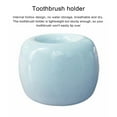 thumbnail image 3 of Versatile Toothbrush Holder Toothbrush Holder Mini Ceramic Toothbrush Stand Hollow Design Multi-purpose Pen Holder for Home Bathroom, 3 of 8