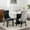 Black+Gray, variant on Dining Chairs Set of 2, Modern Upholstered Side Chair, High-End Tufted Solid Wood, Modern PU and Velvet Upholstered Dining Chair, Tall Back Side Chair with Button Back Ring, Wood Legs Nailhead Trim