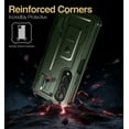 thumbnail image 6 of Dexnor Full Body Case for Samsung Galaxy Z Fold 4 5G(2022), Military-Grade Full-Body Shockproof Rugged Bumper Case Cover with Built-in Screen Protector & Kickstand & S Pen Slot, Green, 6 of 6
