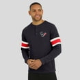 thumbnail image 6 of Men's Darius Rucker Collection by Fanatics Navy Houston Texans Waffle-Knit Raglan Long Sleeve Henley T-Shirt, 6 of 6