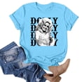 thumbnail image 2 of Dolly Shirt for Women Country Music Graphic Tee Repeated Name Portrait T Shirt Short Sleeve Crew Neck Casual Western Top, 2 of 5
