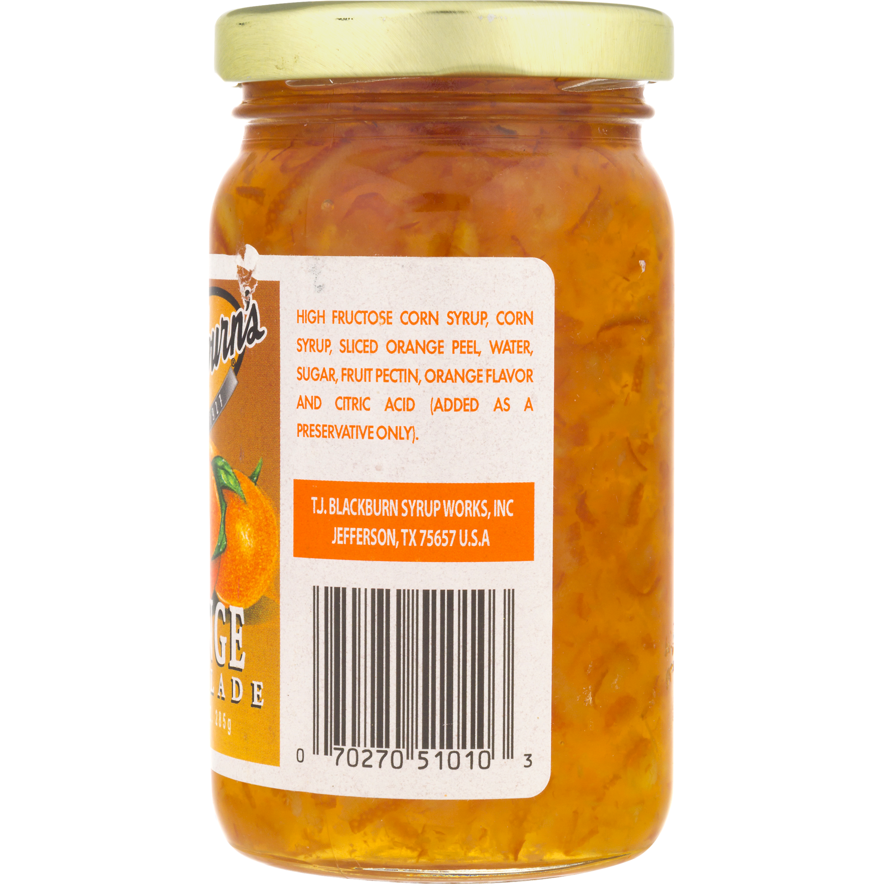 blackburns orange marmalade jar 12 10 oz walmart com tj blackburn syrup works