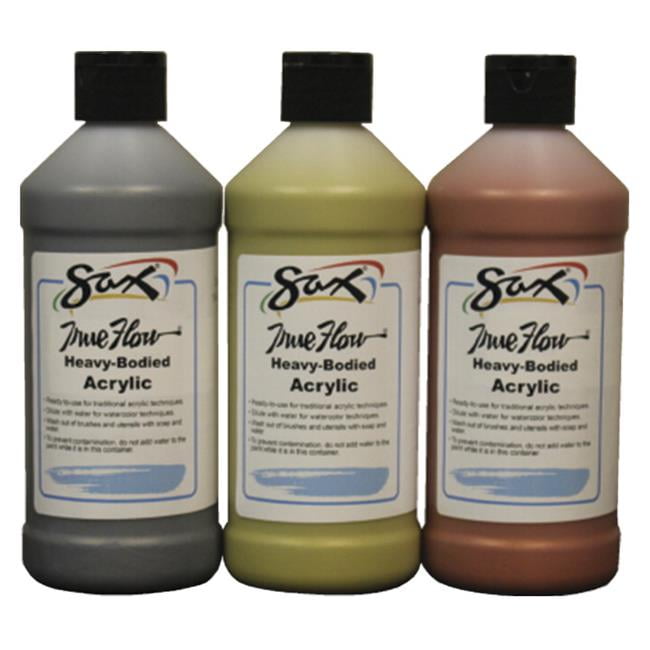 SAX 1572449 True Flow Pint Metallic Acrylic Paint Set of 3 Walmart