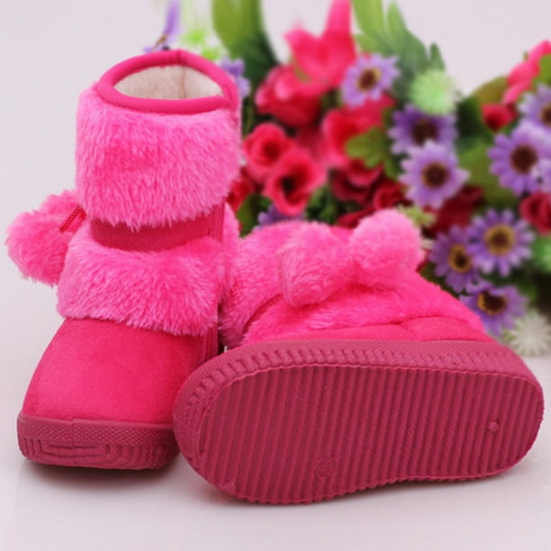 Xzngl Snow Boots For Girls Size 1 Toddler Snow Boots For Boys Girls Kids Outdoor Shoes Non Slip Booties With Side Zipper Girls Snow Boots Size 1 Boys