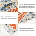 thumbnail image 5 of FORMRS Womens Scarf Winter Soft Long Big Warm Shawls Wrap Tassel Scarves, Blue Sardines Pattern, 5 of 9