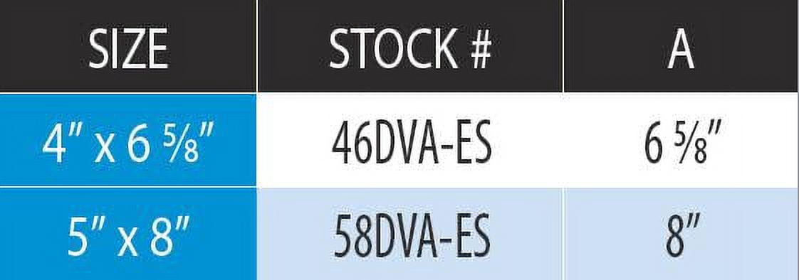 M &amp; G Duravent 46DVA-ES 4 Inch  x  6 Inch  DirectVent Pro Elbow Strap