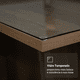thumbnail image 4 of Mesa de Comedor Madesa 5329 Con Tapa de Vidrio Marrón, 4 of 5
