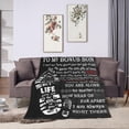 thumbnail image 4 of Stepson Gifts Bonus Son Gifts from Stepmom Step Son Blanket Gift for Fathers Day Birthday Graduation 50x60 in, 4 of 6