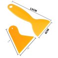 thumbnail image 2 of Herramienta limpiadora de ventanas, raspador de plástico para coche, escurridor de envoltura de vinilo, raspador triangular amarillo, pegatina de película para teléfono móvil, 4 Uds., 2 of 5