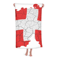 thumbnail image 1 of Map Switzerland  Flag Pattern Hand Towel Bath Facecloth Soft Cotton Washcloth, 1 of 4