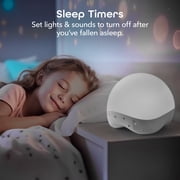 Geeni Rise & Shine - Smart Wi-Fi Kids Training Light | Sleep Timer, RGB Color Nightlight, 25 Natural Sounds, Voice Control | Establish Healthy Sleep Habits for Kids