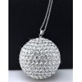 thumbnail image 2 of Bling Car Decor Bola de cristal para espejo retrovisor de coche, adorno colgante de diamantes de imitación, accesorios de coche para mujeres, adorno de bola de cristal para atrapar el sol JM, 2 of 5