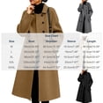thumbnail image 3 of Levmjia Women's Plus Size Longline Wool Look Coat Single Breasted Notched Lapel Pocket Casual Loose Fit Winter Jacket, 3 of 7