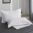 thumbnail image 4 of Fundas de almohada King Linens 100% lino francés de 50 cm x 90 cm, color blanco, 4 of 9