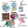 thumbnail image 4 of MKHSQHDG Today's Deals Summer Hierarchical Tray Decorative Hierarchical Tray Decorative Set Hello Summer Mini Wood Desktop Logo Rural Farmhouse Decoration Home Kitchen Table Decoration, 4 of 9