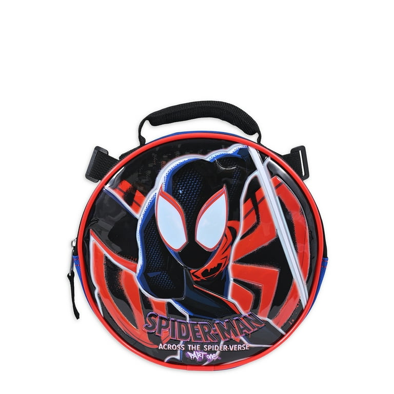 Marvel Spider-Man Across the Spider-Verse Boys 17 Laptop Backpack 2-Piece  Set with Lunch Bag, Black Blue