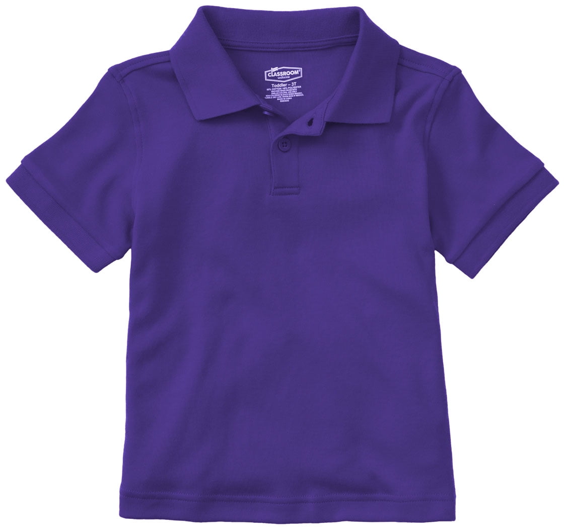 Classroom School Uniforms Toddler Short Sleeve Interlock Polo 58830, 4T