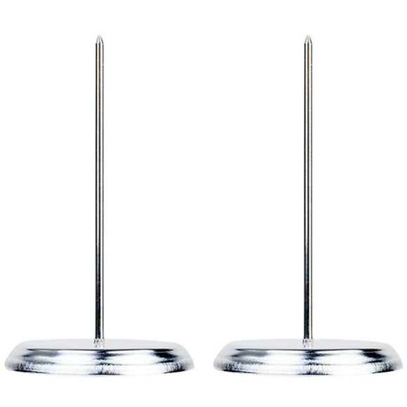 2 soportes metálicos para recibos de escritorio con pinchos para restaurantes, oficinas y bancos.