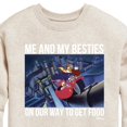 thumbnail image 3 of Disney - Darkwing Duck - Me & My Bestie Getting Food - Toddler & Youth Crewneck Fleece Sweatshirt, 3 of 5