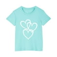 thumbnail image 2 of Girls Shirts 5t Round Neck Tops for Teen Girls Short Sleeve Teen Shirt Girl Print Shirts Girls Tops Size 10-12 reorders, 2 of 4