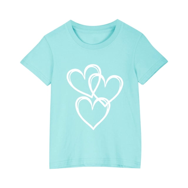 Zpanxa Chemises Filles T-Shirt à Imprimé d'Halloween Col Rond Manches Courtes Haut Mode en Coton 7 Ans