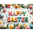 thumbnail image 4 of LUUFILx Easter Celebration Party Decoration Happy Easter Banner Background with Colorful Bunnies Eggs Spring Backdrop for Photography Props Festive Decor, 4 of 8