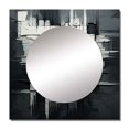 thumbnail image 2 of Designart "Monochrome Fantasy Landscape II" Abstract Painting Square Mirror For Wall Decor - Large White Square Printed Wall Mirror Art - Square Modern Mirror - Wall Mounted Square Large Mirror, 2 of 5