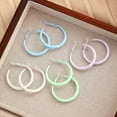 thumbnail image 3 of Summer and Spring Dopamine Colored Earrings Irregular Geometric Earrings, 3 of 9