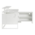 thumbnail image 4 of Ace 60"x 50" L-Shape Desk in White Top Engineered Wood and White Frame, 4 of 9