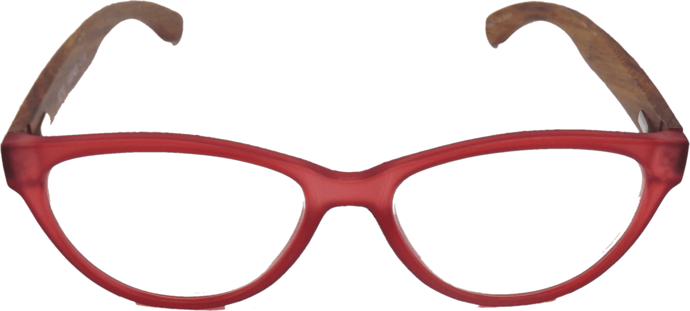 EYEGEMS  Blue Light Blocking Computer Reading Glasses Eco Friendly Sustainable +2.50 Walnut Wood Red 3461