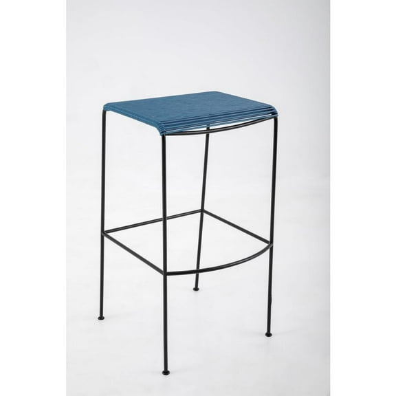 La Silla Acapulco Monolito Acapulco Bar Stool Oil Blue