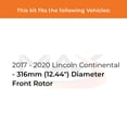 thumbnail image 3 of MAX Advanced Brakes - Front Brake Kit For 2017-2020 Lincoln Continental| Carbon Ceramic Brake Pad and Rotor Kit| Drilled Slotted Brake Rotors, 3 of 10