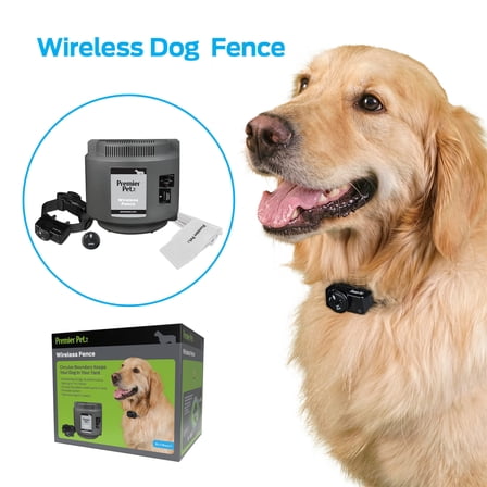 Open Box Premier Pet GIF00-16917 1/2 Acre Adjustable Wireless Fence - Black