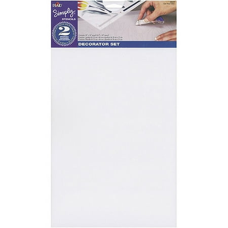 Football Stencil Marking - Plaid Simply Stencil Blanks ValueSt 8x10&10x18 2pc